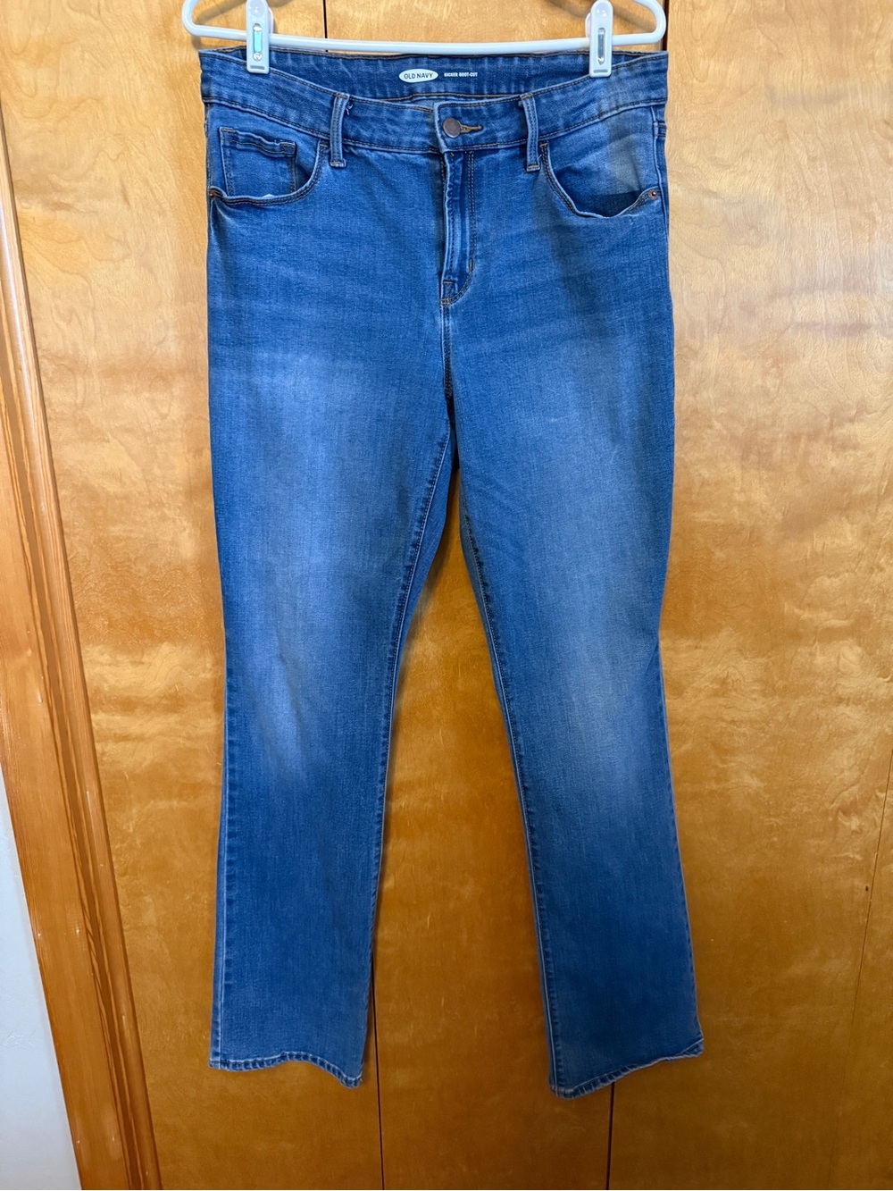 Old Navy Kicker Boot Cut Jeans medium wash women size 12 Long